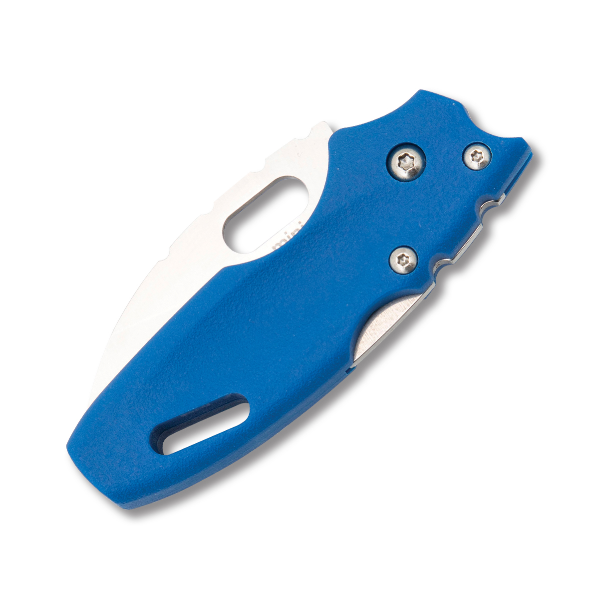 Cold Steel Mini Tuff Lite Blue 2in Plain Satin Sheepsfoot CS20MTB View 5
