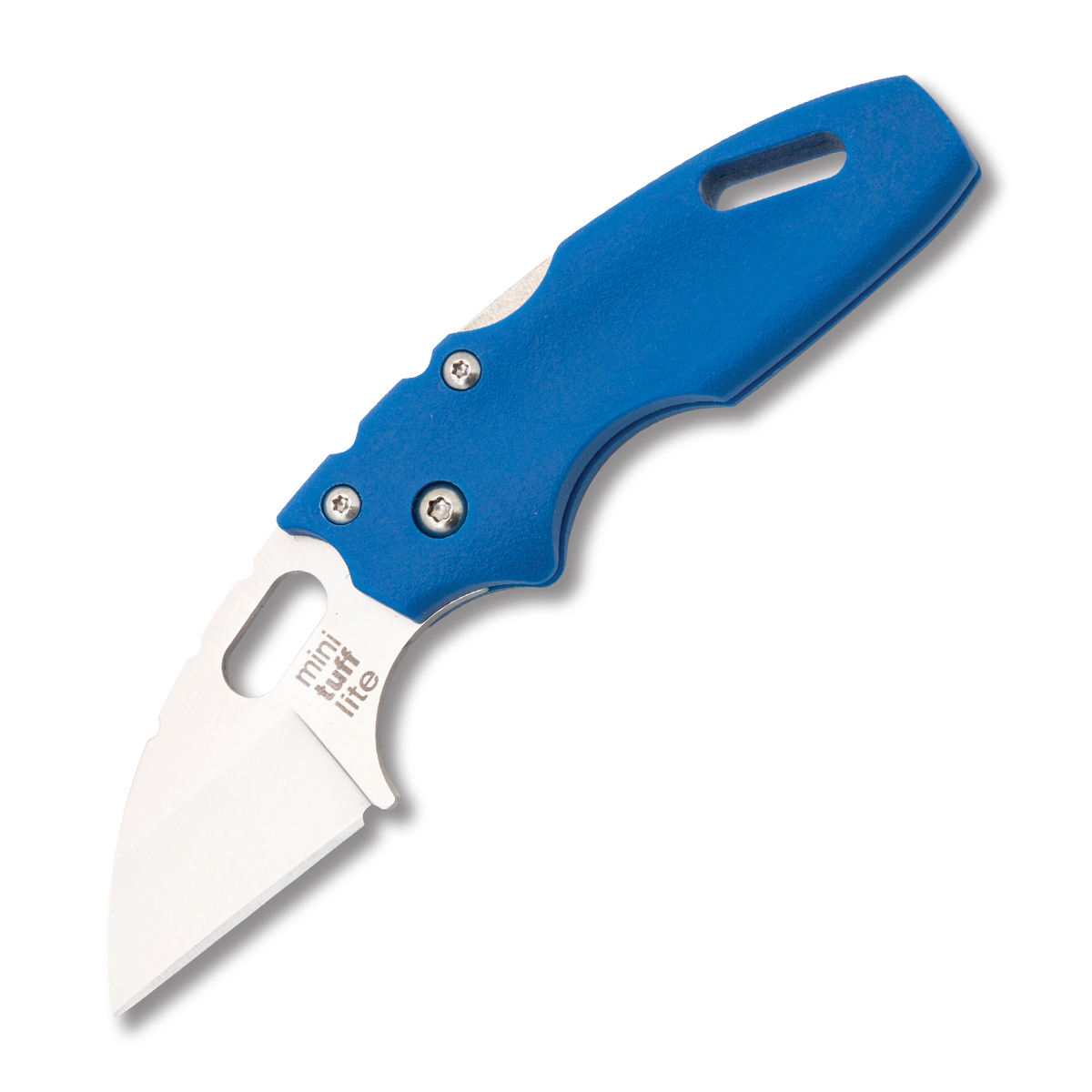 Cold Steel Mini Tuff Lite Blue 2in Plain Satin Sheepsfoot CS20MTB View 1
