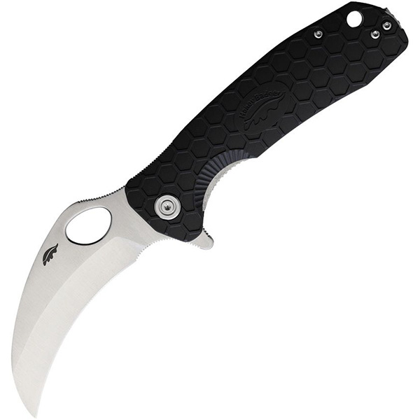 Honey Badger Claw Flipper Large Black Plain HB1101 View 2