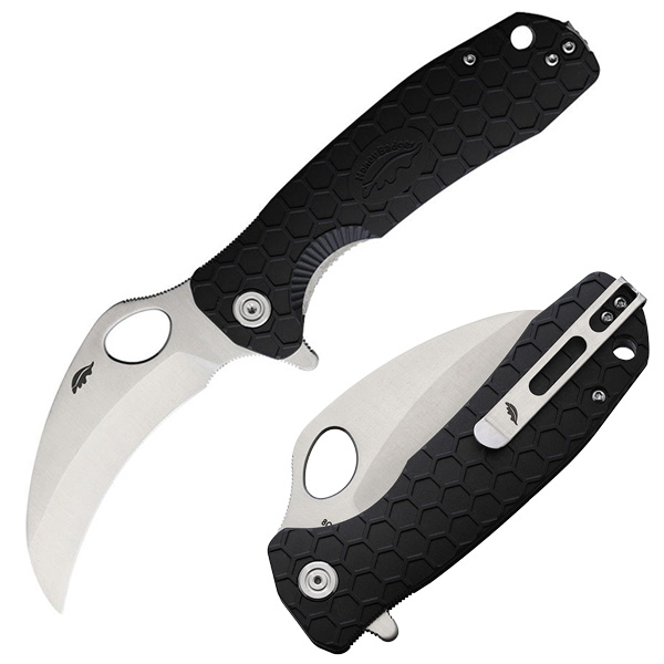 Honey Badger Claw Flipper Large Black Plain HB1101 View 1