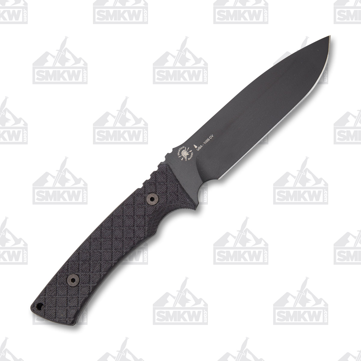 Spartan Blades Damysus Fixed Blade Knife 5.5in Plain Black Drop Point SBSL003BK View 3