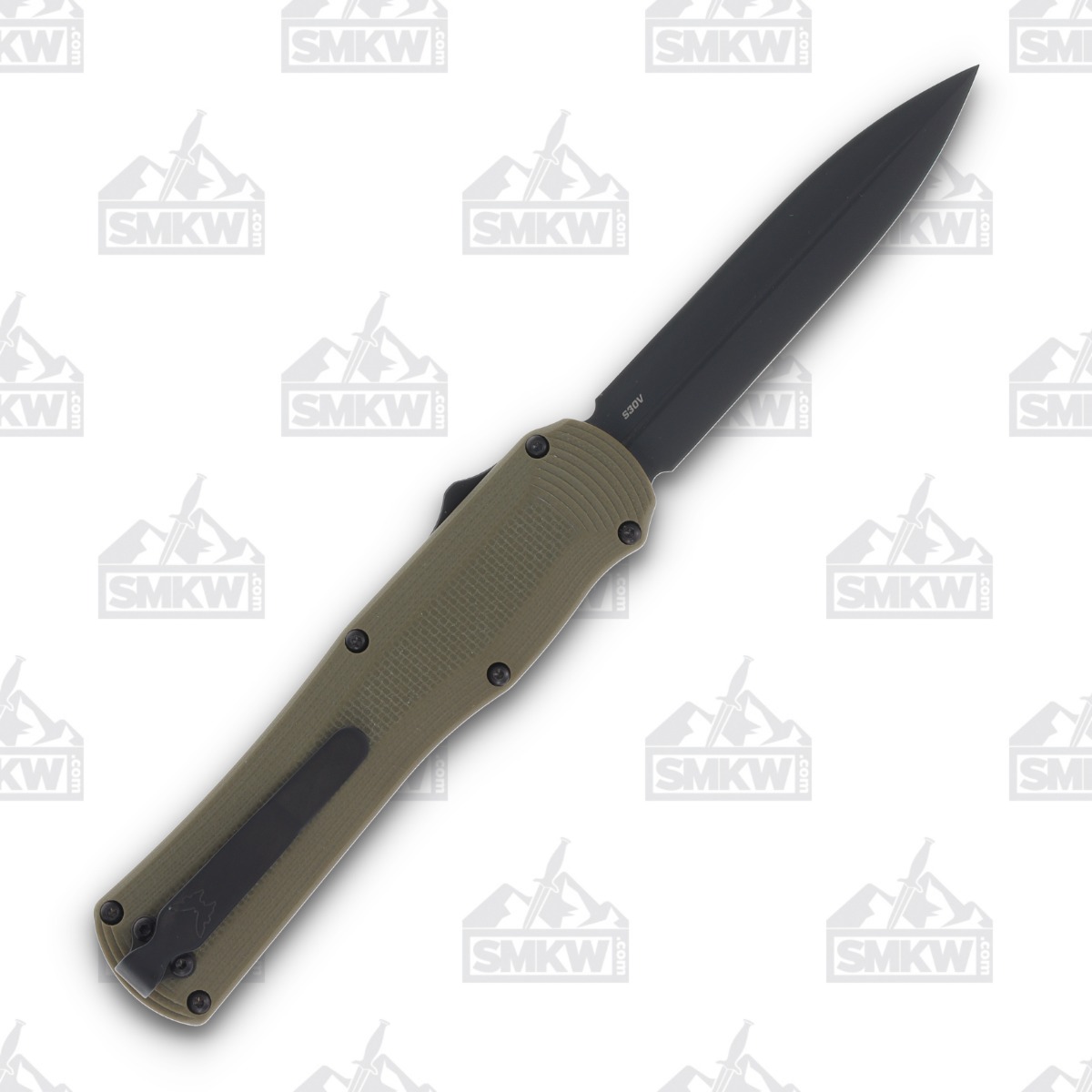 Benchmade Autocrat OTF Automatic Knife 3.71in Plain OD Green G10 AUBM3400BK1 View 2