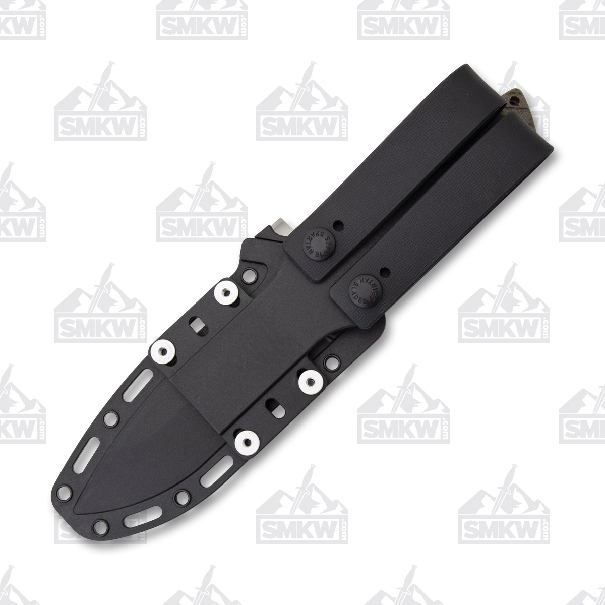 Spartan Blades Damysus Fixed Knife Green 5.5in Plain Black Drop Point SBSL003GN View 7