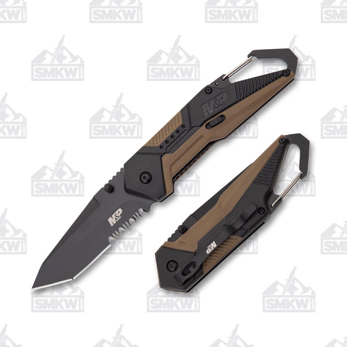 Smith & Wesson M&P Repo Assisted Folding Knife 3.5in PS Black Tanto 1122579 View 1
