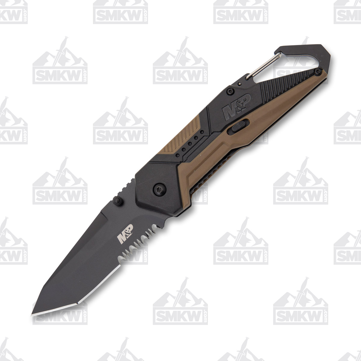 Smith & Wesson M&P Repo Assisted Folding Knife 3.5in PS Black Tanto 1122579 View 2