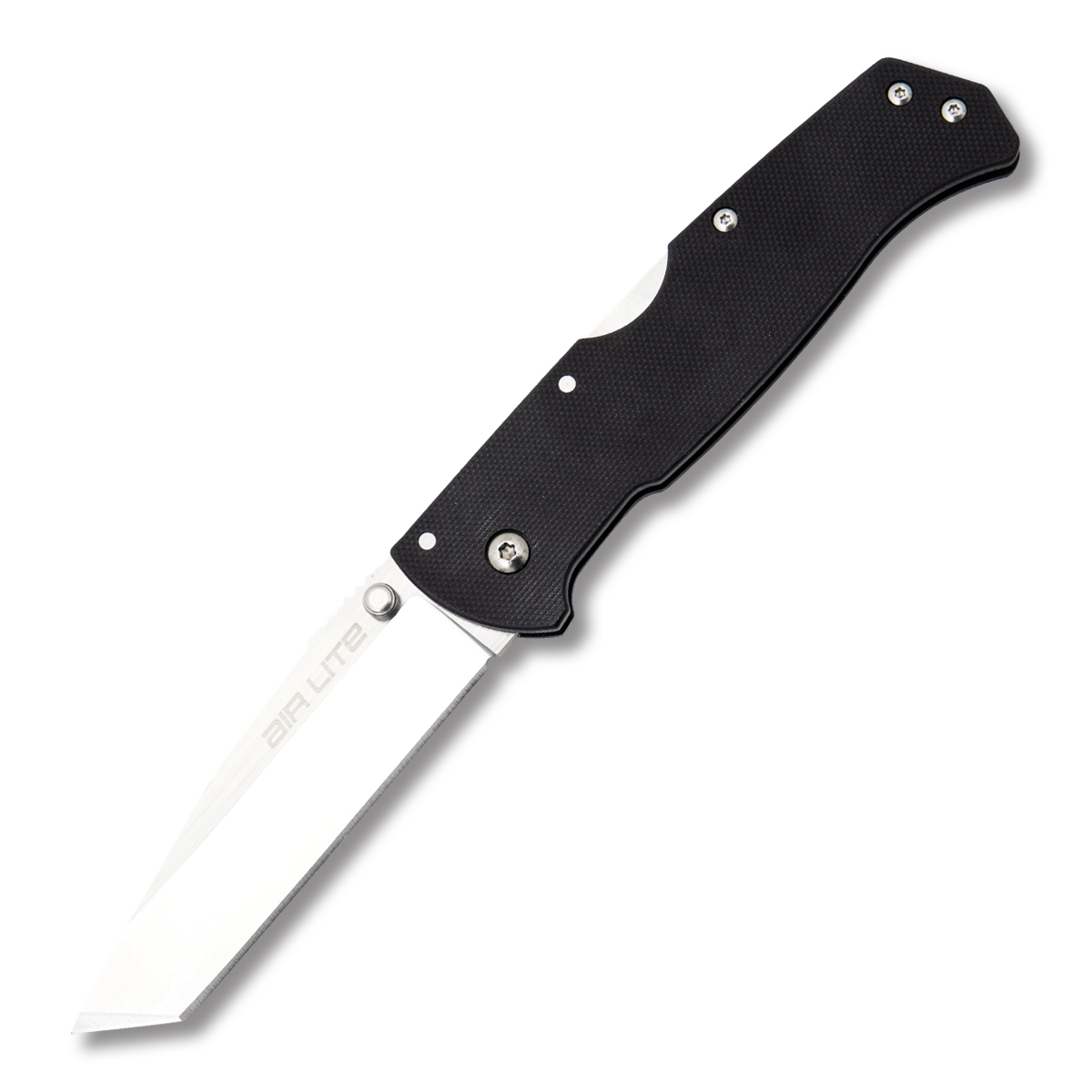 Cold Steel Air Lite Folding Knife 3.5in Plain Black Tanto CS26WT View 1