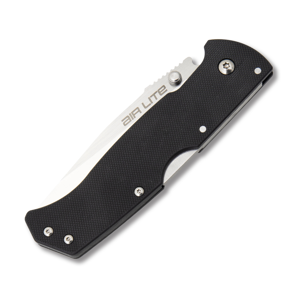 Cold Steel Air Lite Folding Knife 3.5in Plain Black Tanto CS26WT View 4