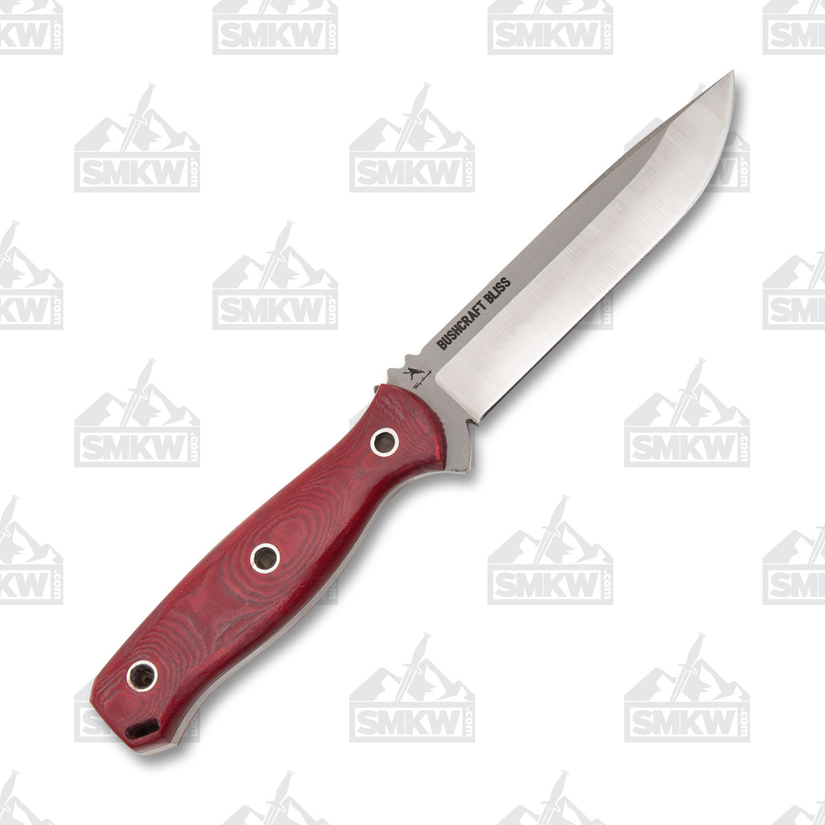 Condor Tool and Knife Bushcraft Bliss Knife Fixed Blade Red Micarta 4.8in Clip Point CTK283247HC View 3