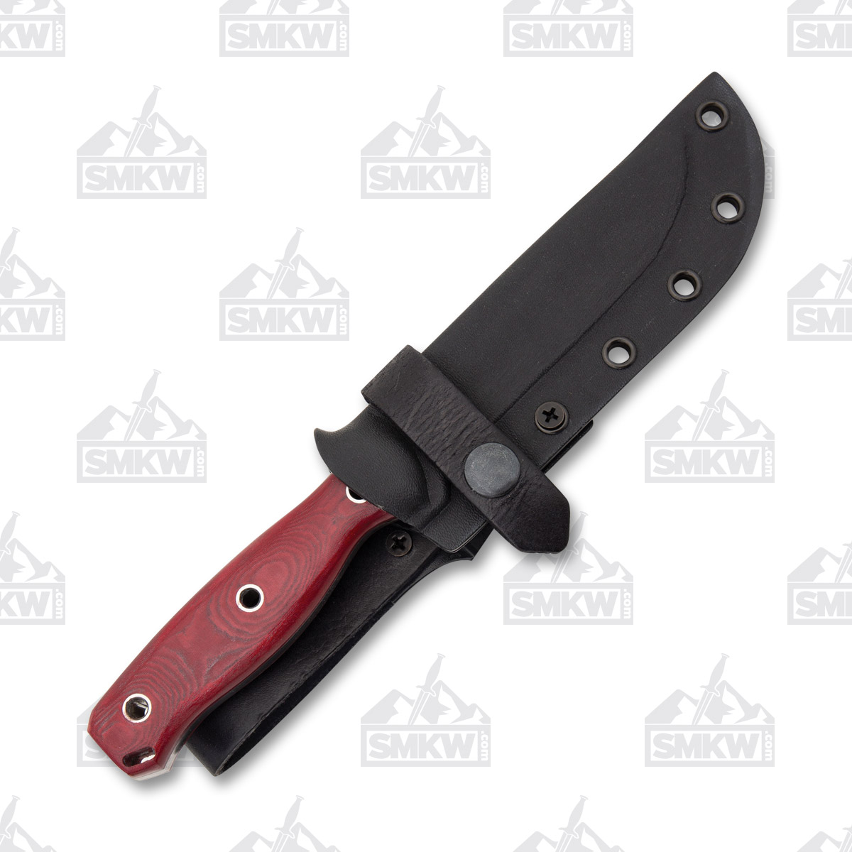 Condor Tool and Knife Bushcraft Bliss Knife Fixed Blade Red Micarta 4.8in Clip Point CTK283247HC View 6