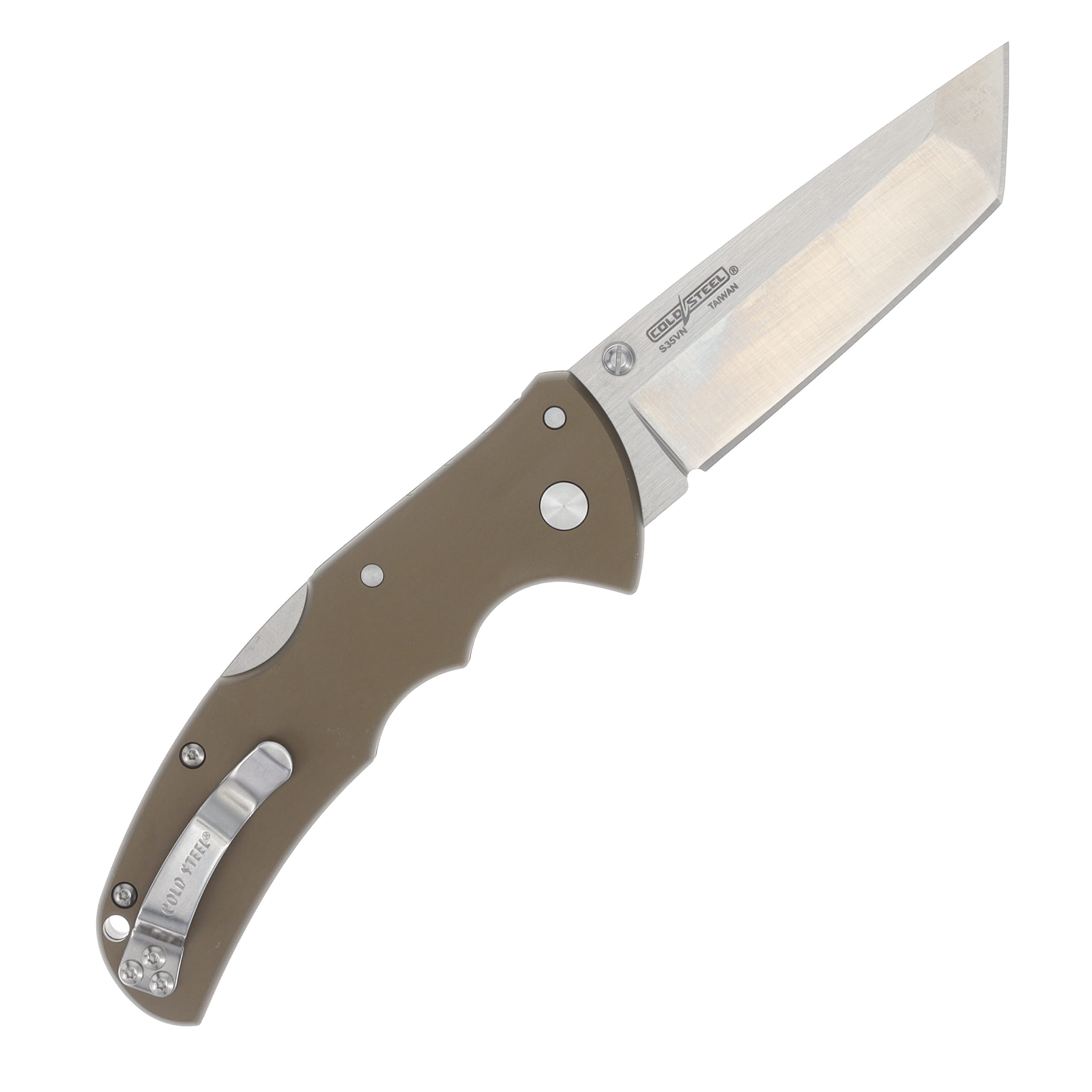 Cold Steel Code 4 Folding Knife Gunmetal Gray 3.5in Plain Satin Tanto CS58PT View 2