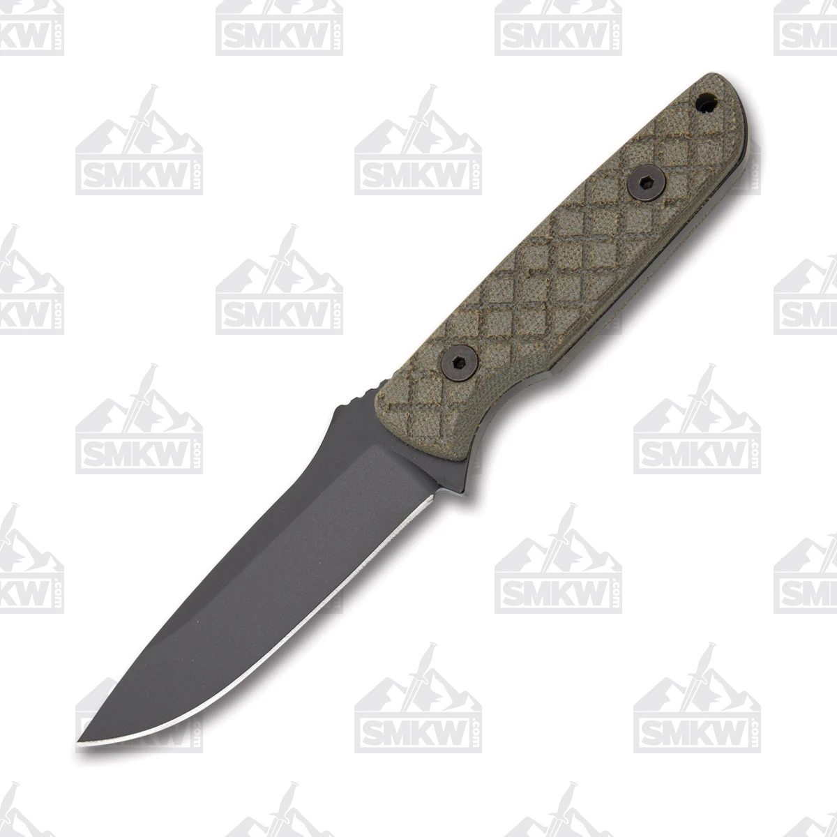 Spartan Blades Alala Fixed Knife Green 3.75in Plain Black Drop Point View 2
