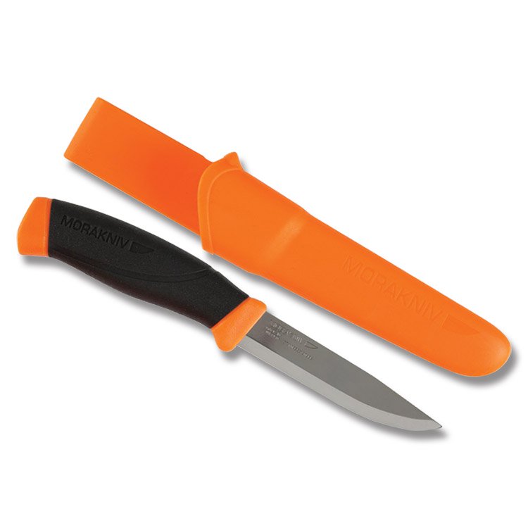 Morakniv Companion Fixed Blade Knife Black and Orange FS11824 View 1