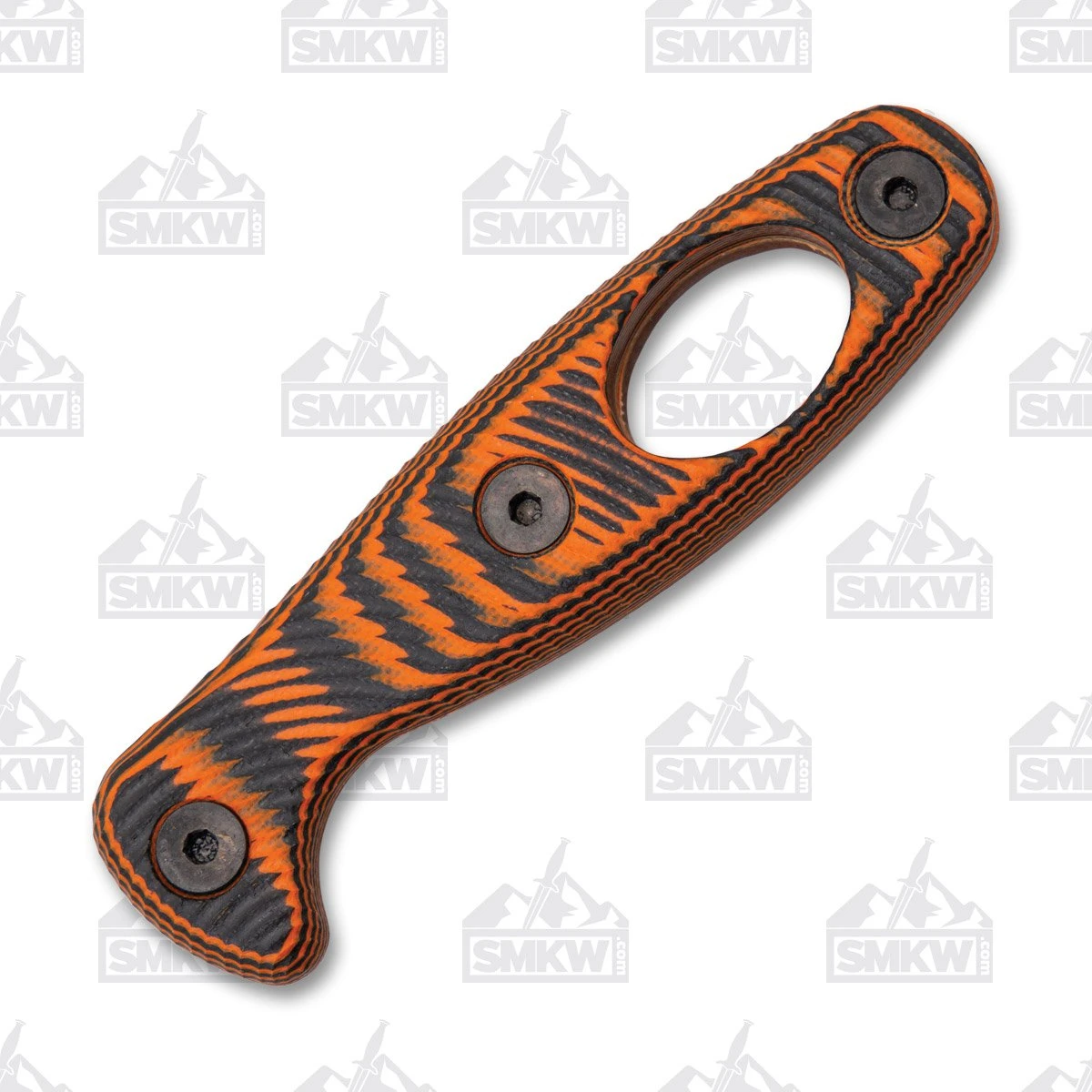ESEE Xancudo Orange & Black 3D G-10 Carabiner Hole Handle Scales ESEEXAN1HDL View 1