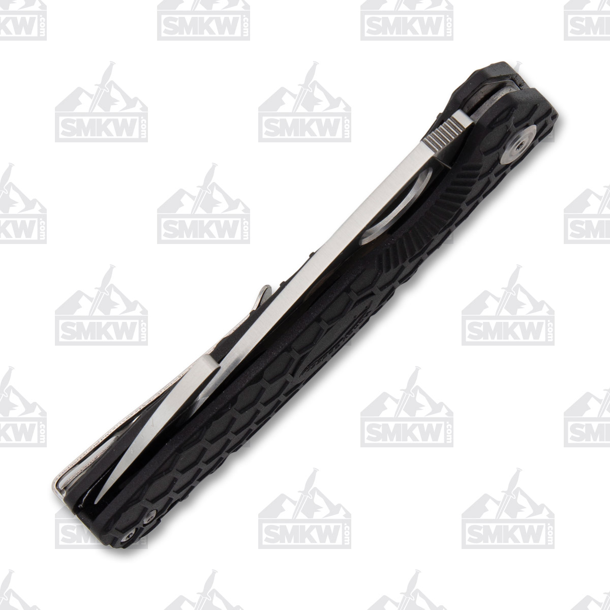 Honey Badger Large Hook Flipper Black 3.63in Plain Satin Blade HB1251 View 8