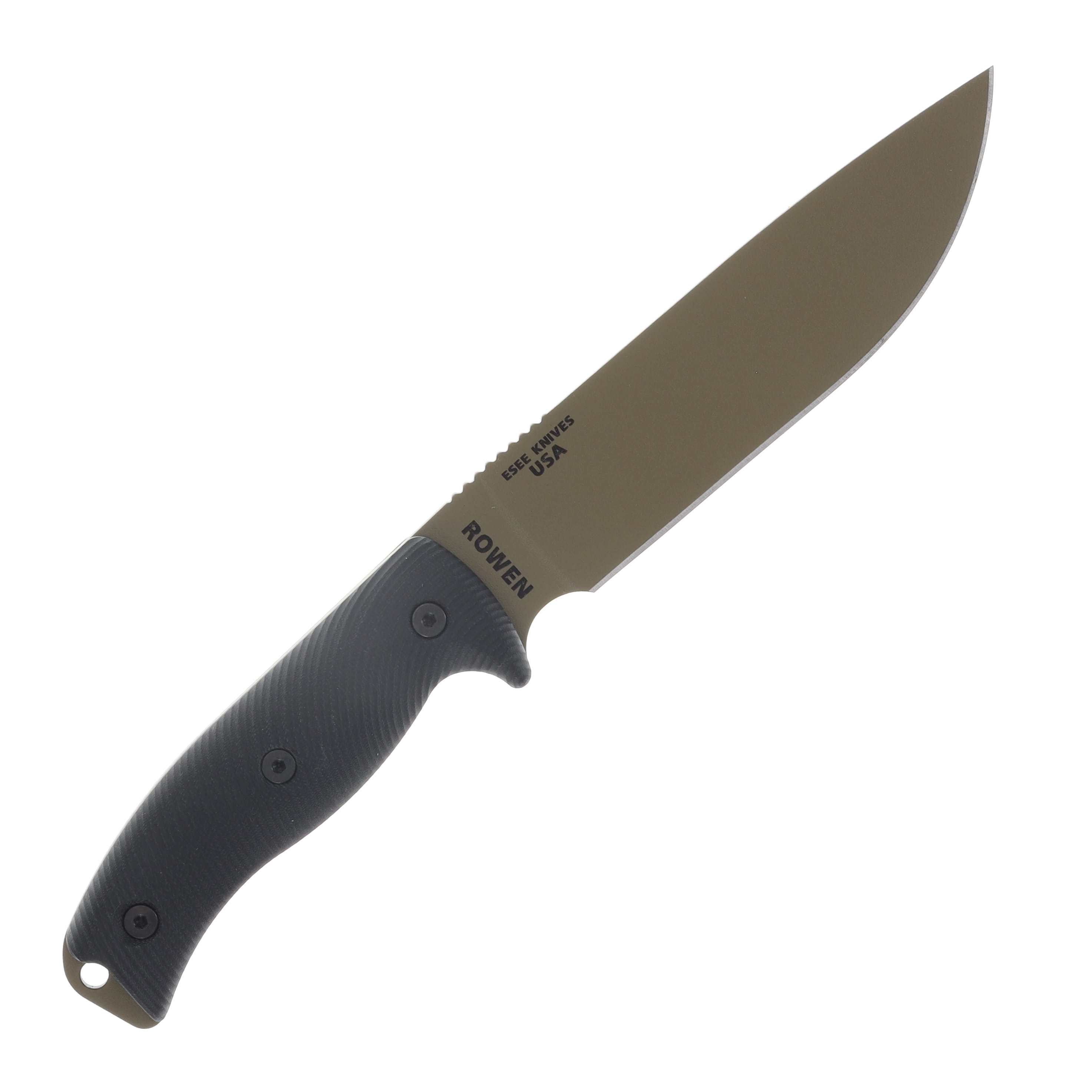 ESEE 6 Dark Earth Blade 3D Black G-10 Handle Fixed Blade Knife ESEE6PDE001 View 5