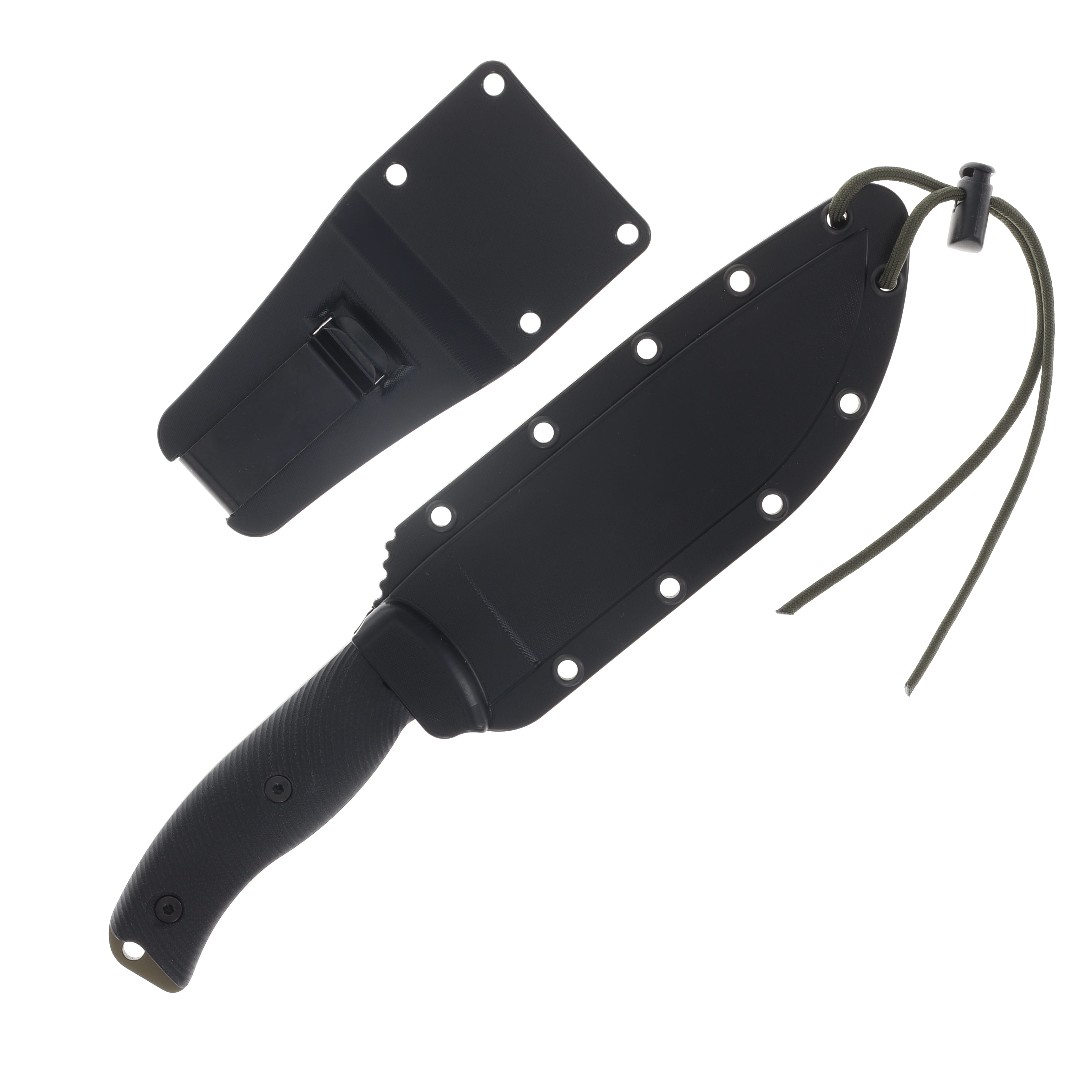 ESEE 6 Dark Earth Blade 3D Black G-10 Handle Fixed Blade Knife ESEE6PDE001 View 9