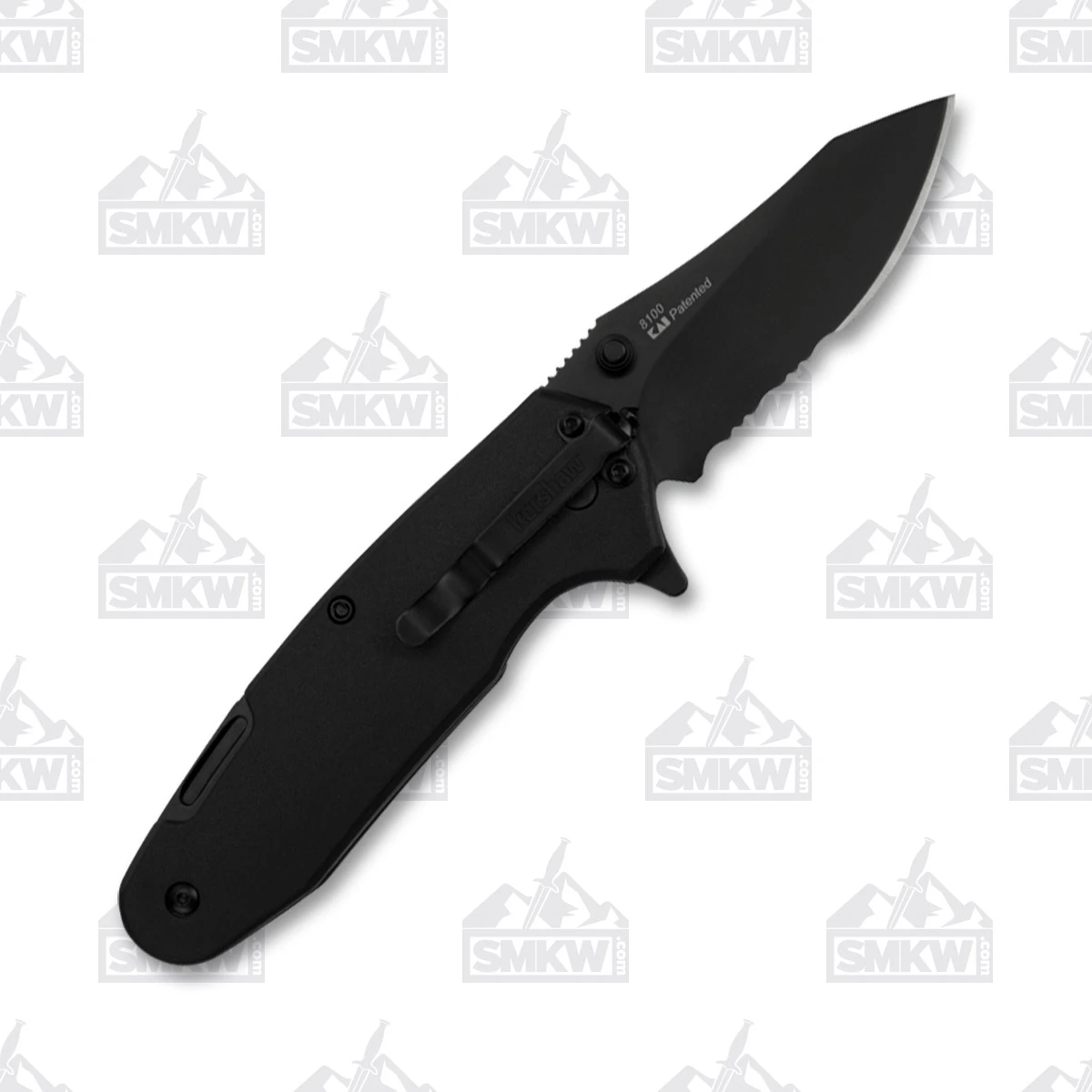 Kershaw Funxion EMT Rescue Knife 3in Part Serr Black Drop Point KS8100 View 4