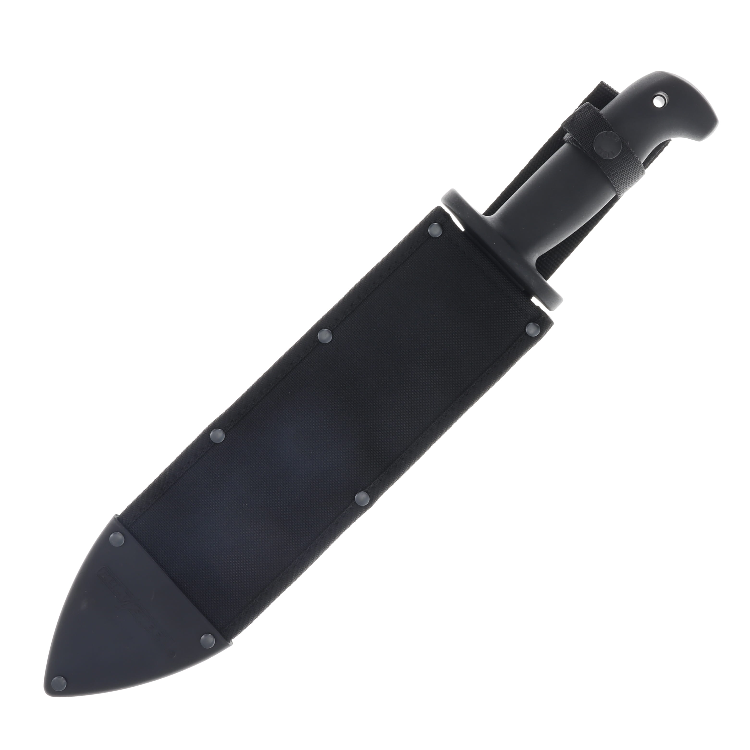 Cold Steel Black Bear Bowie Knife 12 Inch Plain Black Powder Clip Point CS97SMBWZ View 3