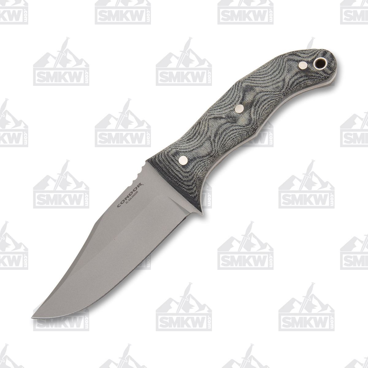 Condor Tool and Knife Little Bowie Fixed Blade Knife 4.5in Plain Edge Micarta CTK182145HC View 2