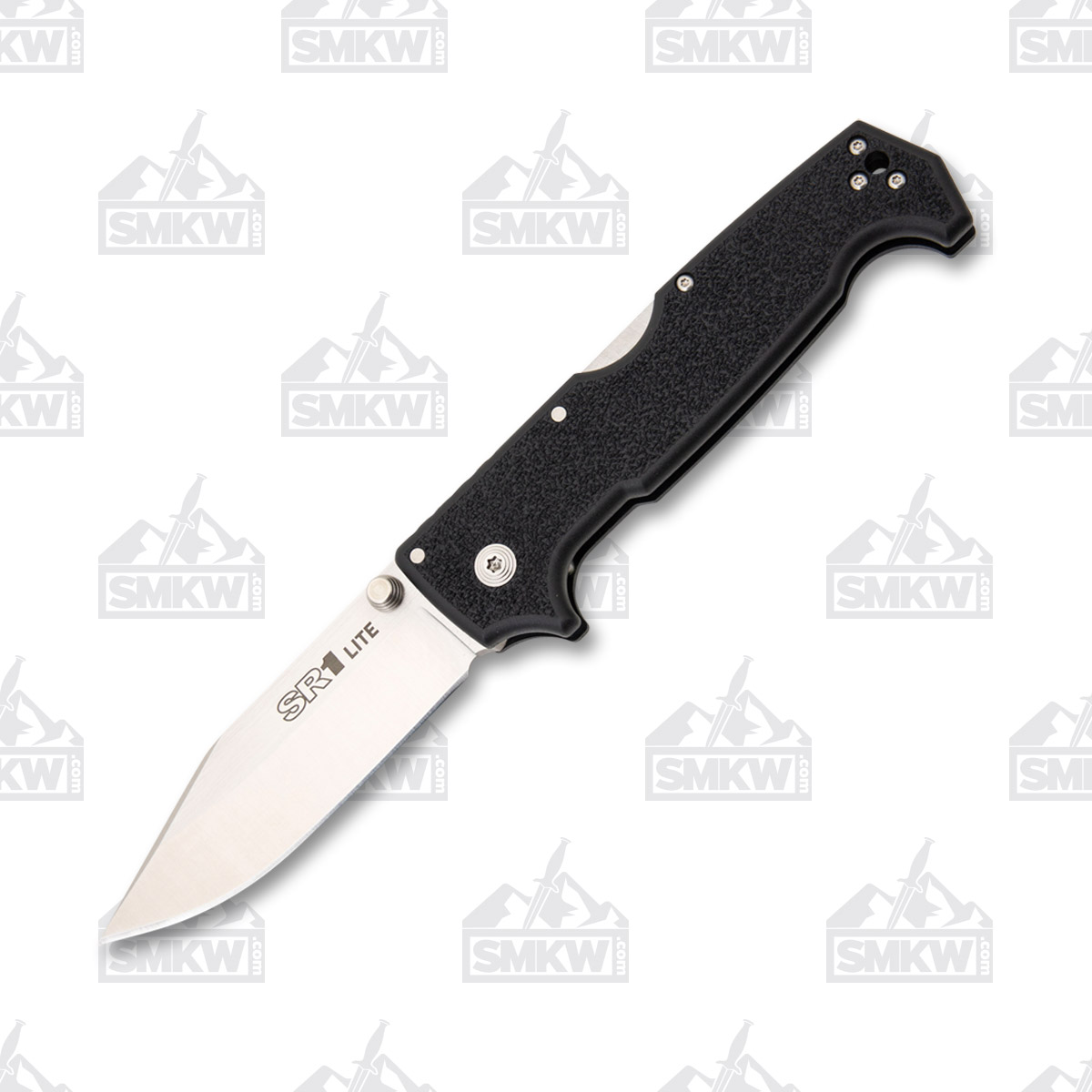 Cold Steel SR1 Lite Folding Knife 4in Plain Satin Clip Point CS62K1 View 2