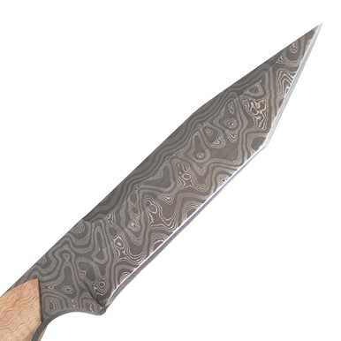 Skelton Bladeworks Scaphoid Damascus Mountain Ash JSSCAPHOIDDA View 6