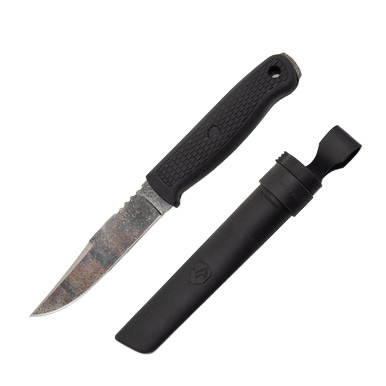 Condor Tool and Knife Bushglider Knife Black Fixed 4.25in Clip Point Blade CTK395042HC View 3