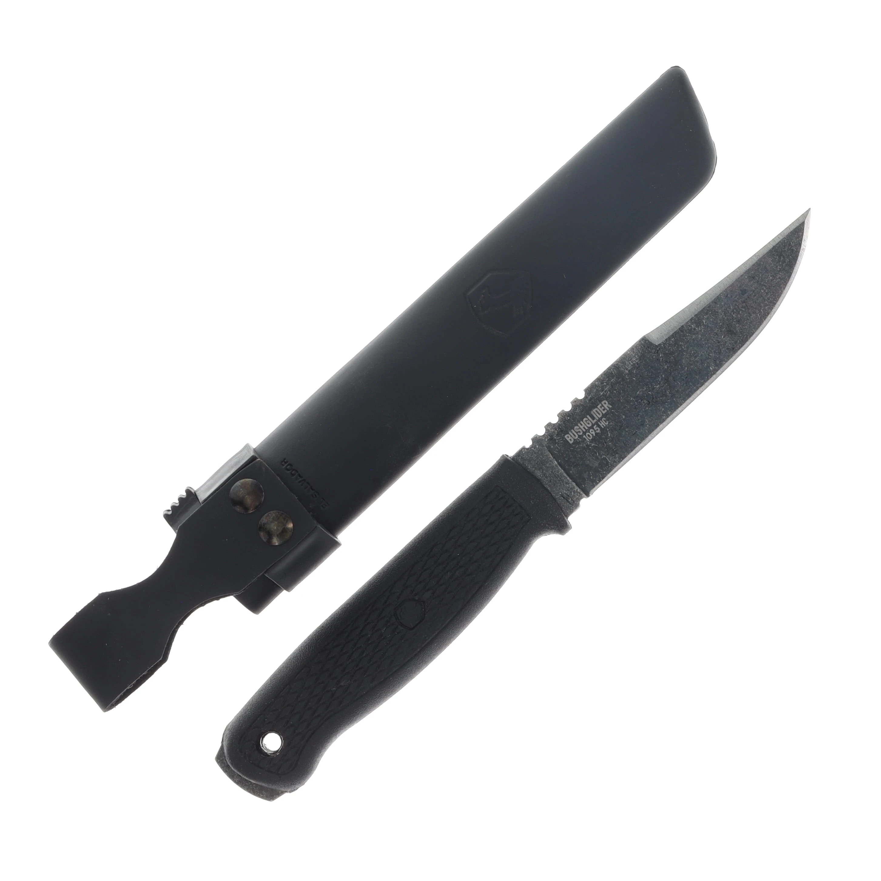 Condor Tool and Knife Bushglider Knife Black Fixed 4.25in Clip Point Blade CTK395042HC View 2
