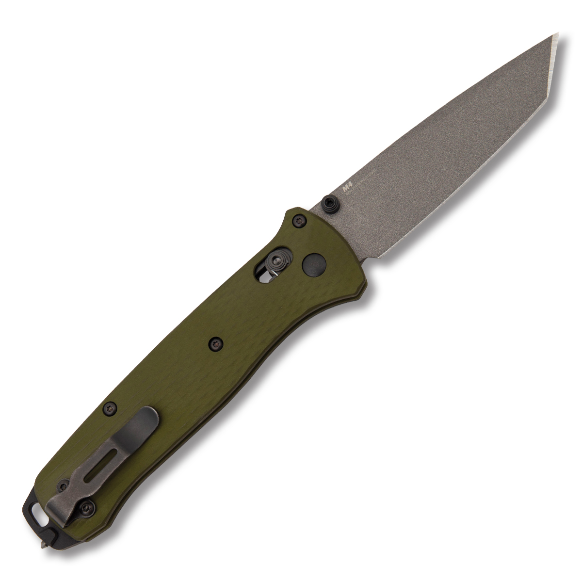 Benchmade 537GY-1 Bailout Woodland Green Knife 3.38in Gray Tanto Blade BM537GY1 View 2