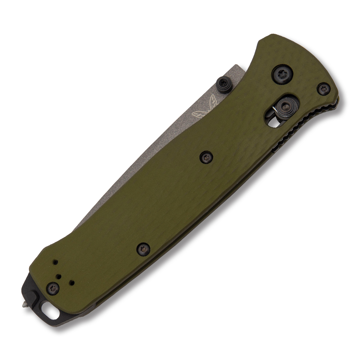 Benchmade 537GY-1 Bailout Woodland Green Knife 3.38in Gray Tanto Blade BM537GY1 View 3