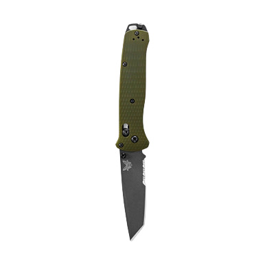 Benchmade Bailout Woodland Green 3.38in Partially Serrated Gray Tanto BM537SGY1 View 4
