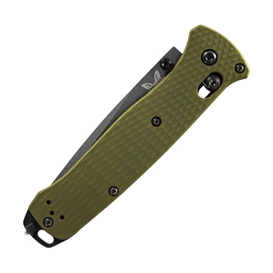 Benchmade Bailout Woodland Green 3.38in Partially Serrated Gray Tanto BM537SGY1 View 6