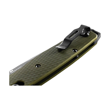 Benchmade Bailout Woodland Green 3.38in Partially Serrated Gray Tanto BM537SGY1 View 7