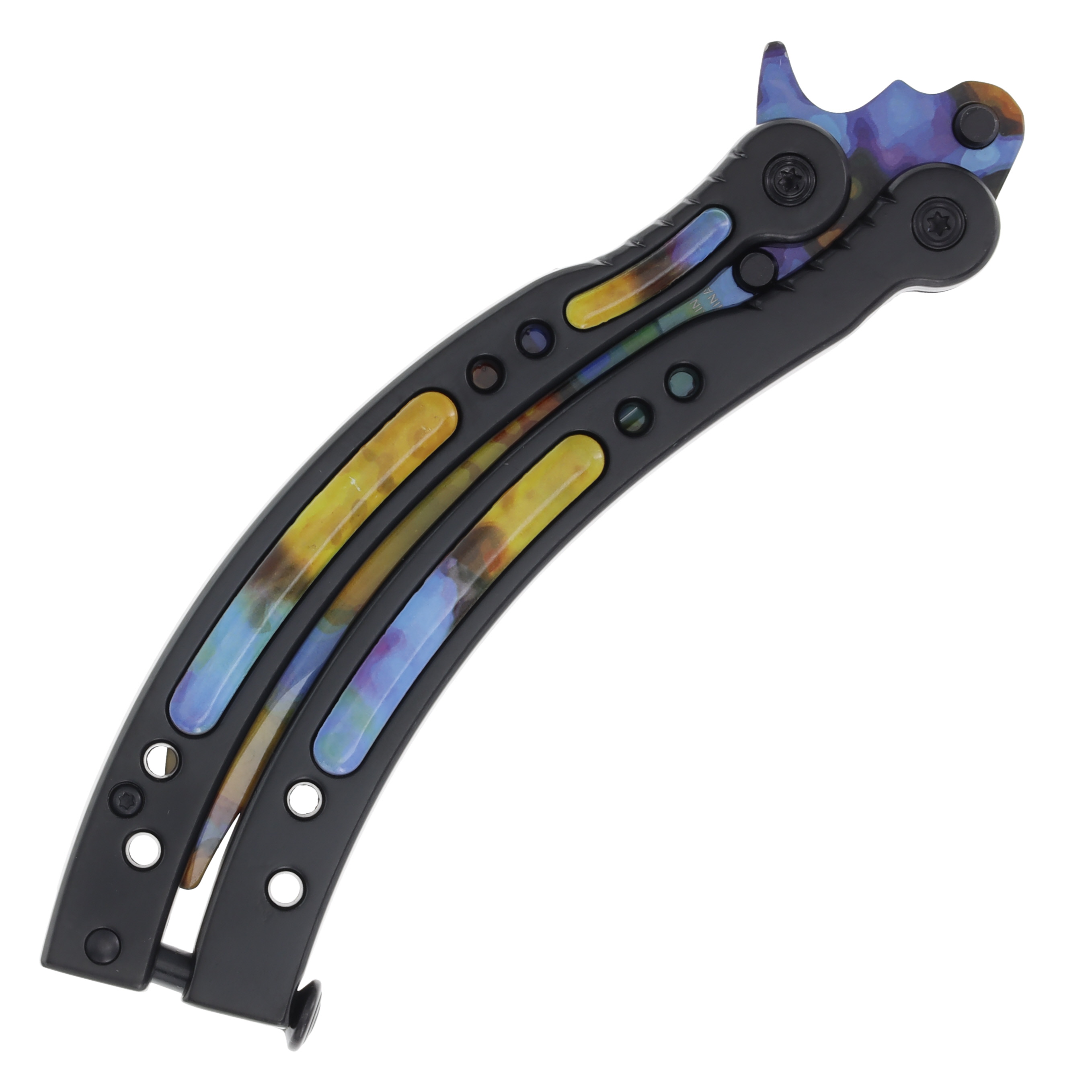 Blue Training Butterfly Knife NTPBF13T View 6
