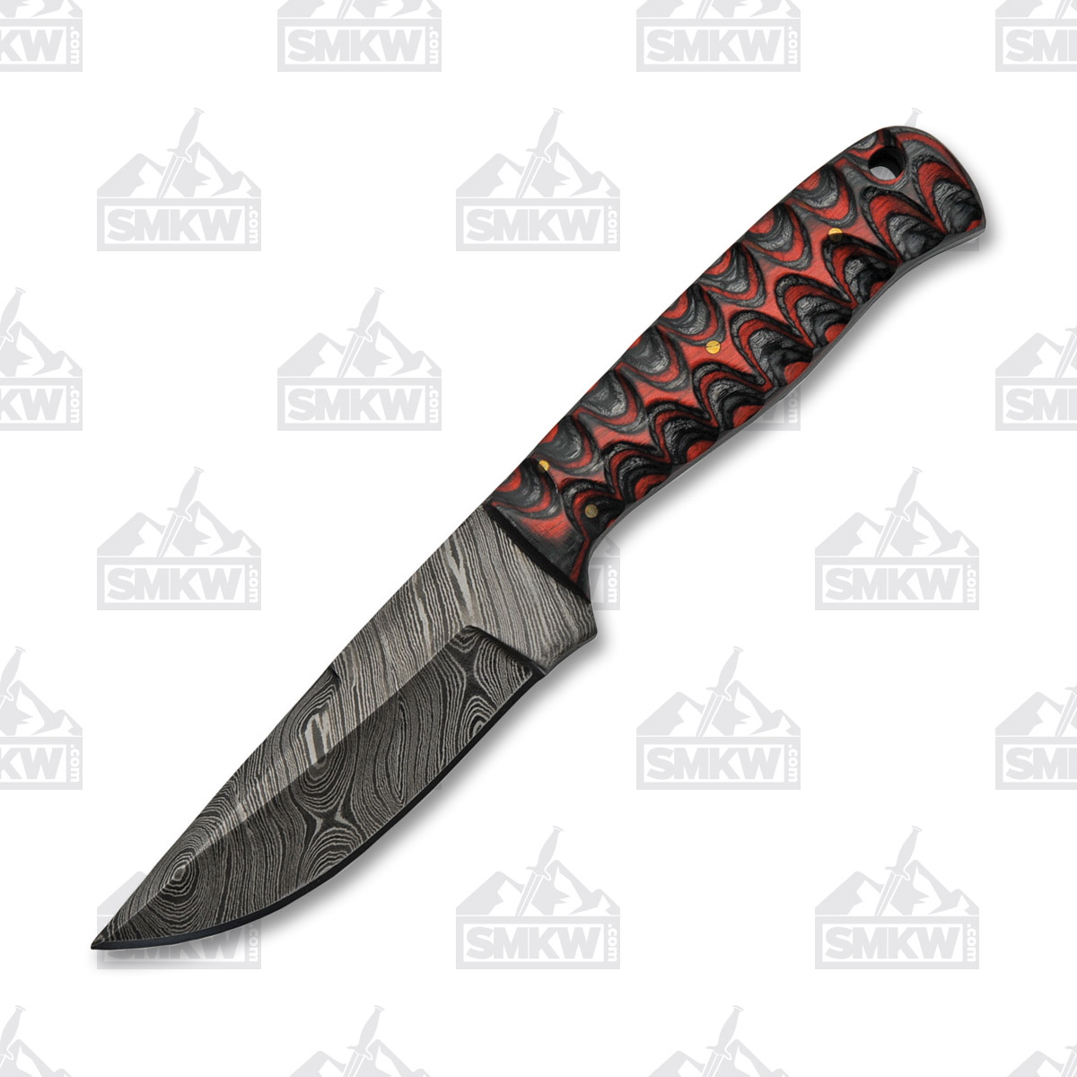 Szco Twisted Exotic Hunter Wood 4 Inch Plain Drop Point DM1219 View 2