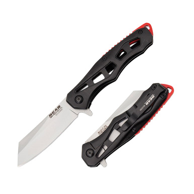 Bear & Son BE23 Red – Black 3 Inch Plain Modified Wharncliffe View 1