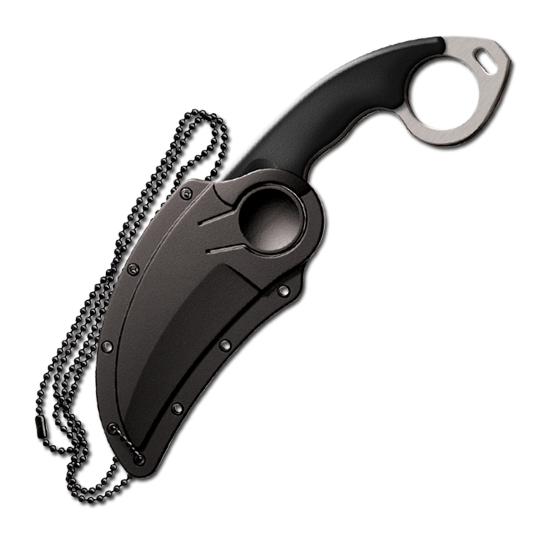 Cold Steel Double Agent I Fixed Blade Knife 3in Plain Satin Karambit CS39FK View 4