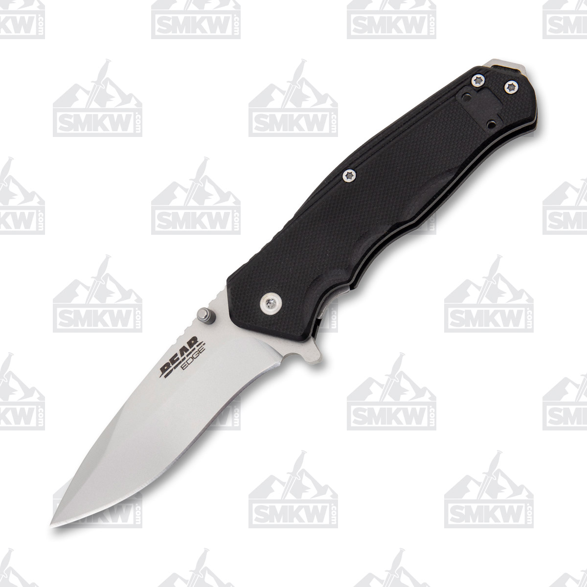 Bear & Son Sideliner Folding Knife 2.87 Inch Plain Satin Drop Point BR61124B View 2