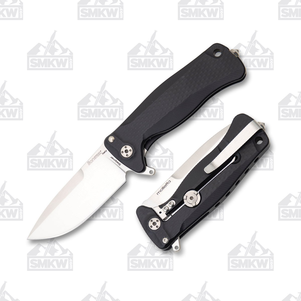 LionSteel SR22 Folding Knife Monolithic Blackout Aluminum LSSR22ABS View 1