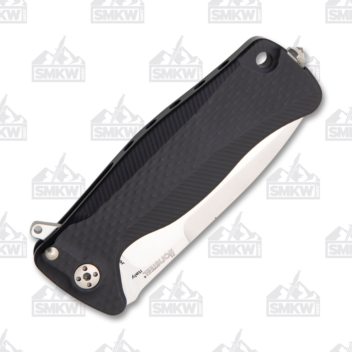 LionSteel SR22 Folding Knife Monolithic Blackout Aluminum LSSR22ABS View 6