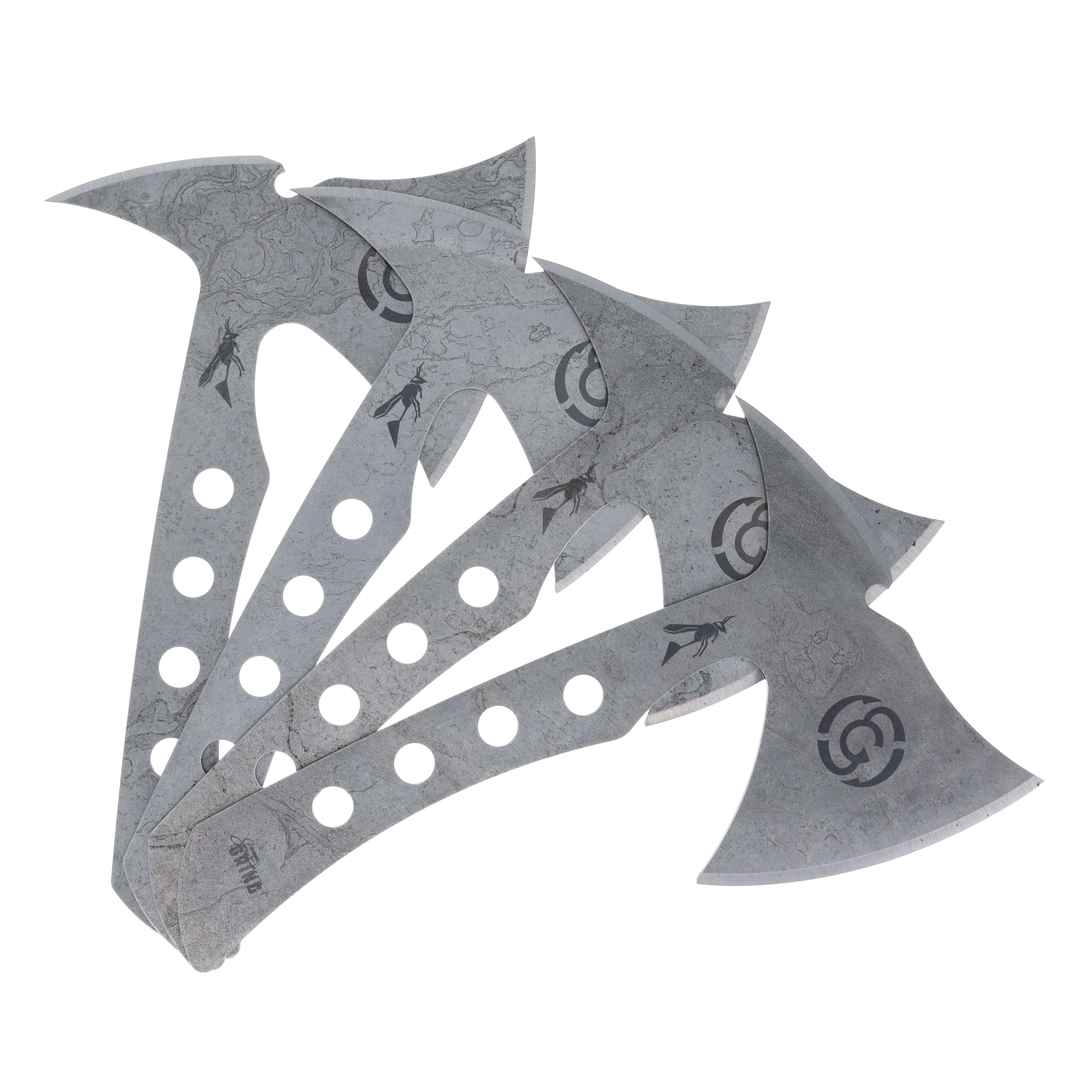 Southern Grind Wasp Throwing Axe 4 Pc. Set with Black Kydex Sheath SG10070001 View 2