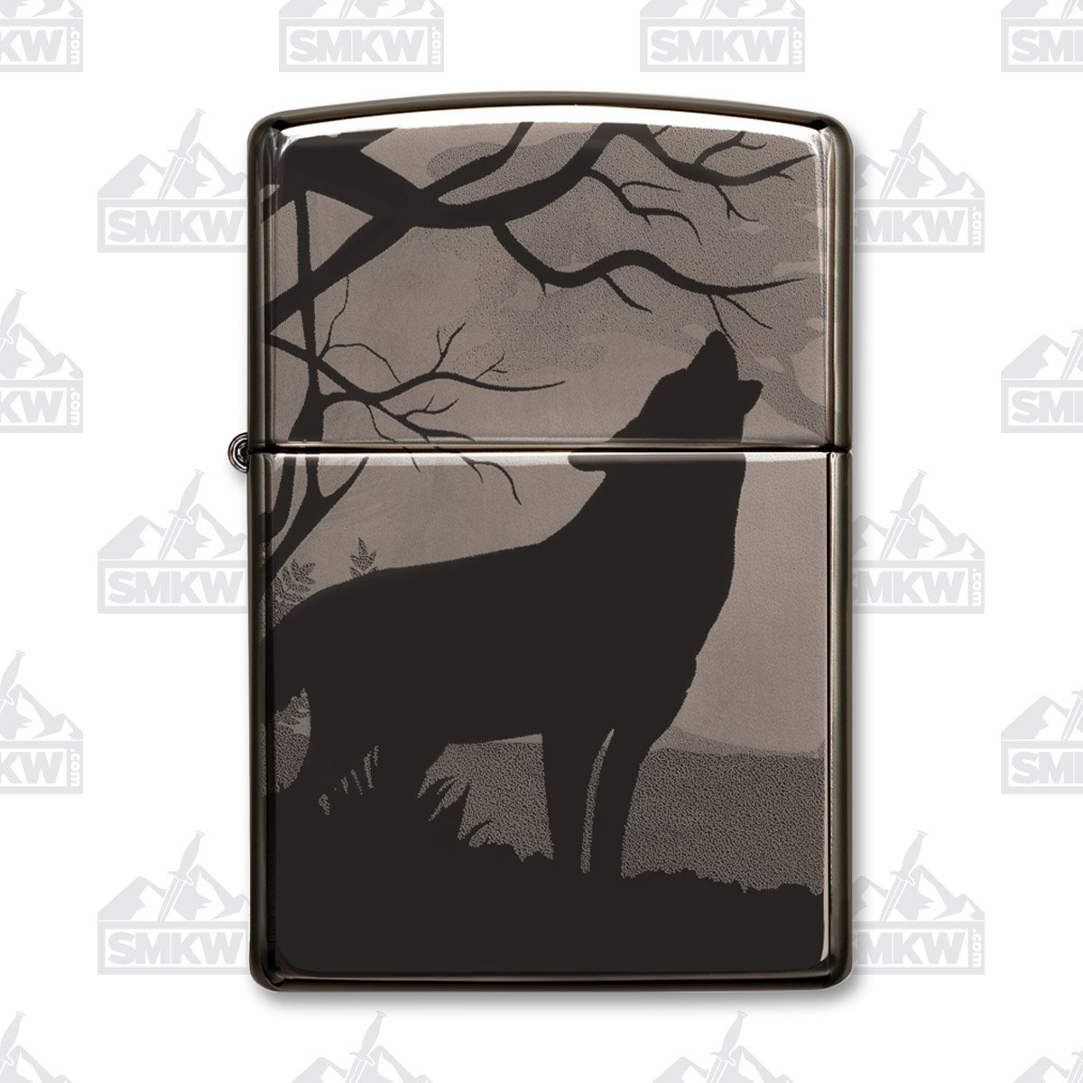 Zippo Wolf Black Ice Lighter ZP49188 View 1