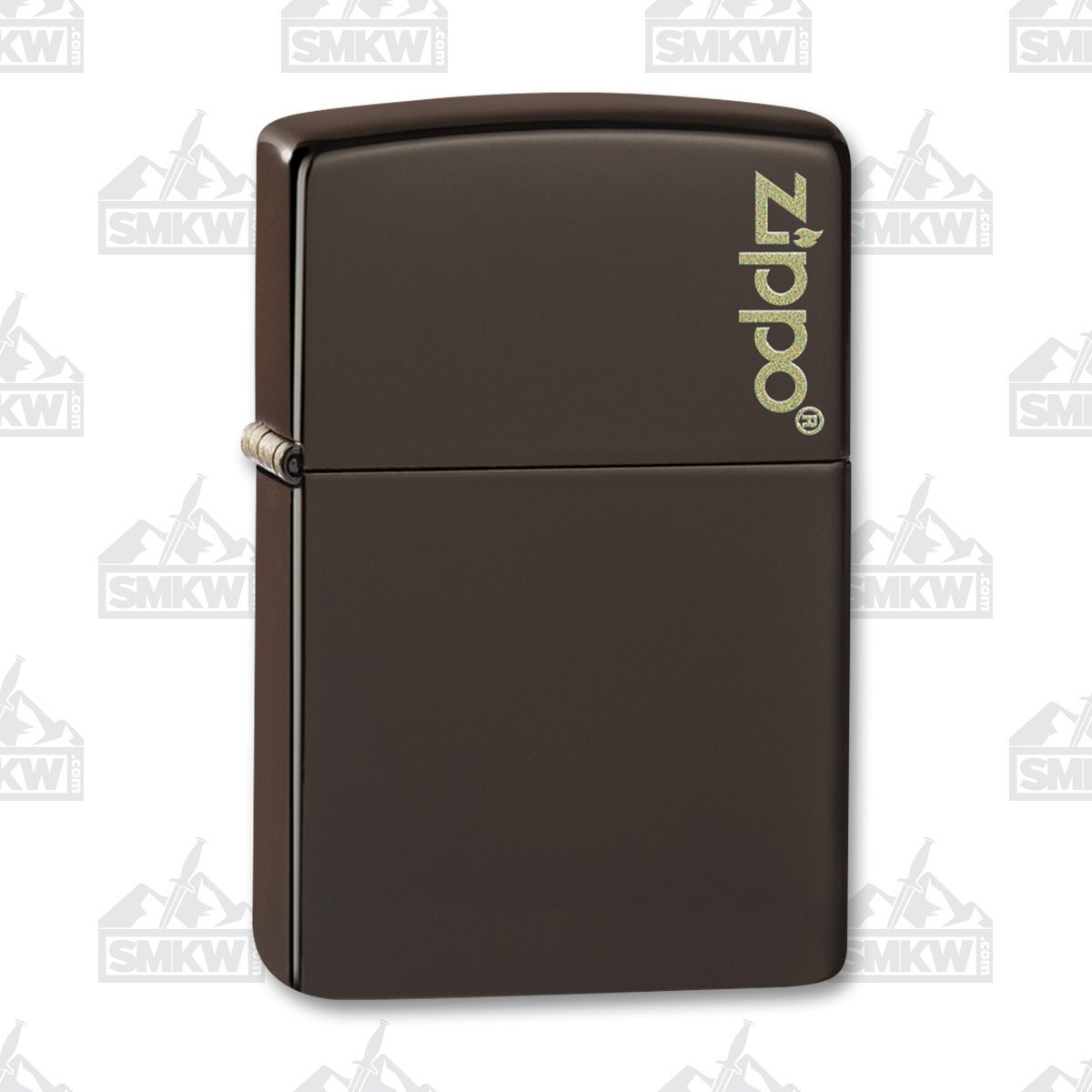 Zippo Classic Logo Brown Lighter ZP49180ZL View 1