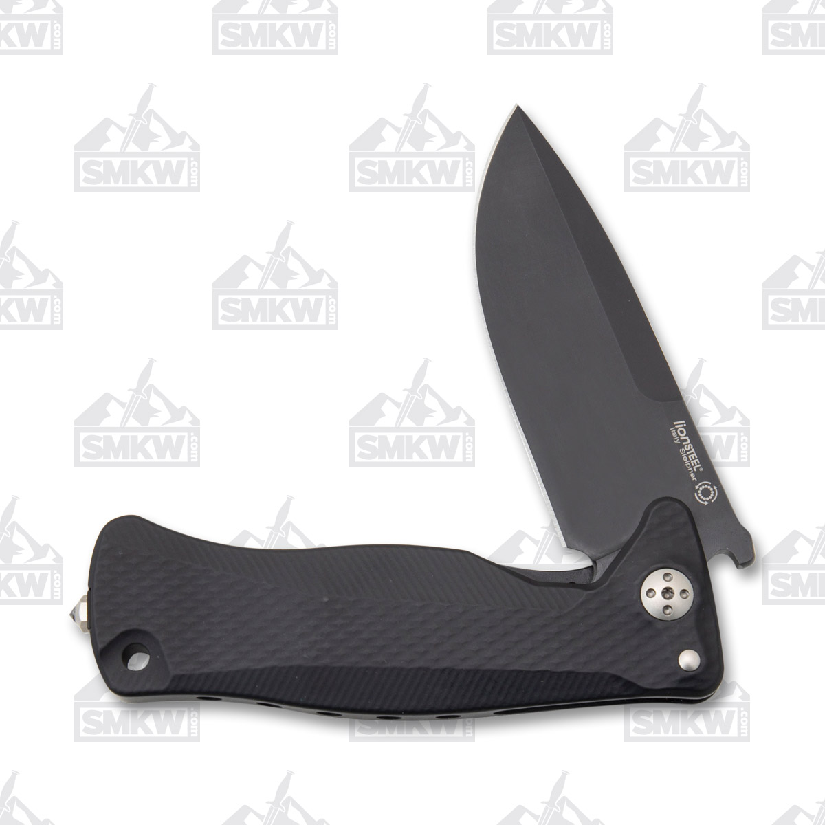 LionSteel SR11 Folding Knife Blackout 4D-Machined Aluminum LSSR11ABB View 4