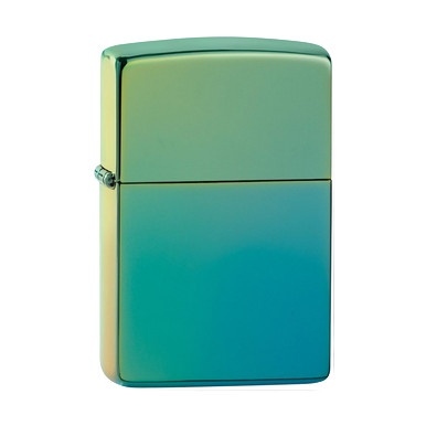 Zippo High Polish Teal Lighter View 1