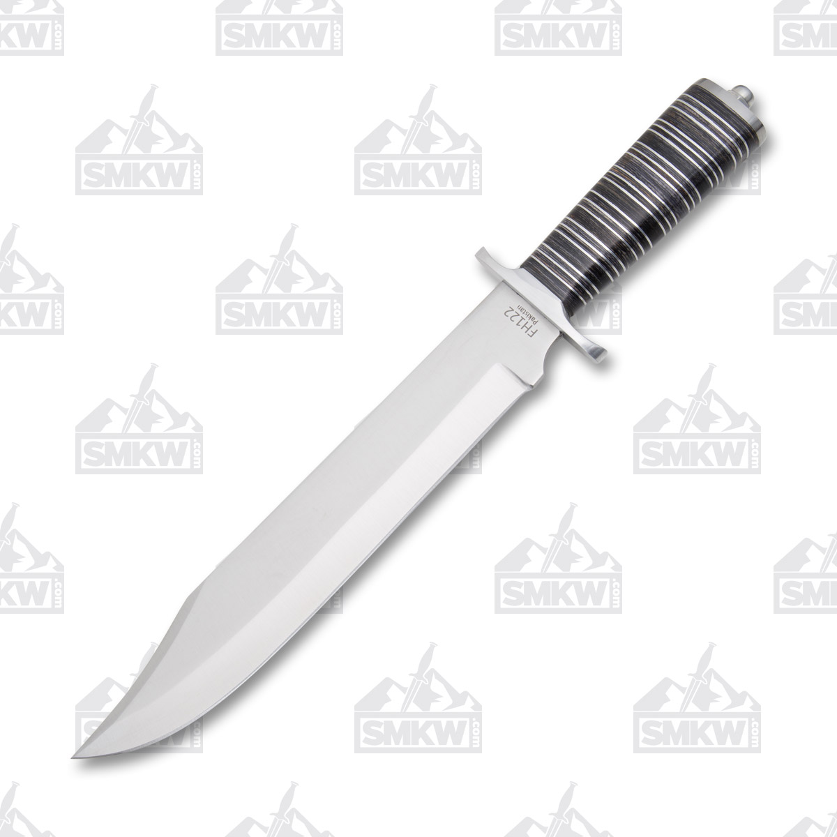 Fox-N-Hound Stacked Bowie Knife Black Pakkawood Handle W/Sheath FH122 View 2
