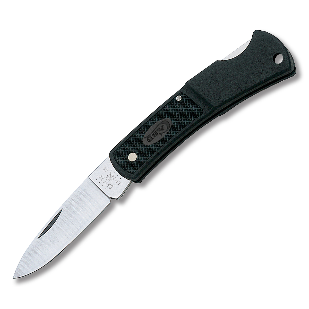 Case Small Caliber Lockback Folding Knife (Black Zytel) CA156 View 1