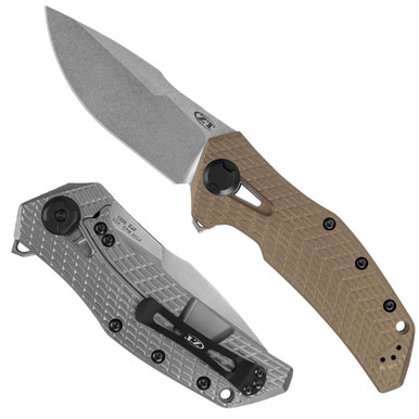 Zero Tolerance 0308 Folding Knife Coyote Tan 3.75in Plain SW Drop Point ZT0308 View 7