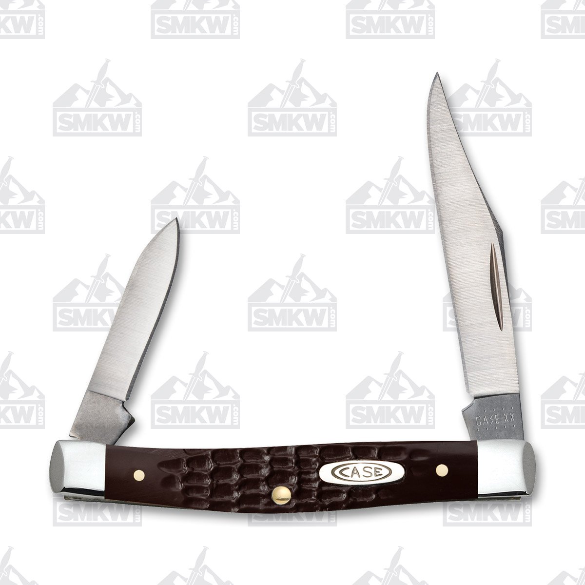 Case Jigged Brown Synthetic Pen Knife CA6233 View 1
