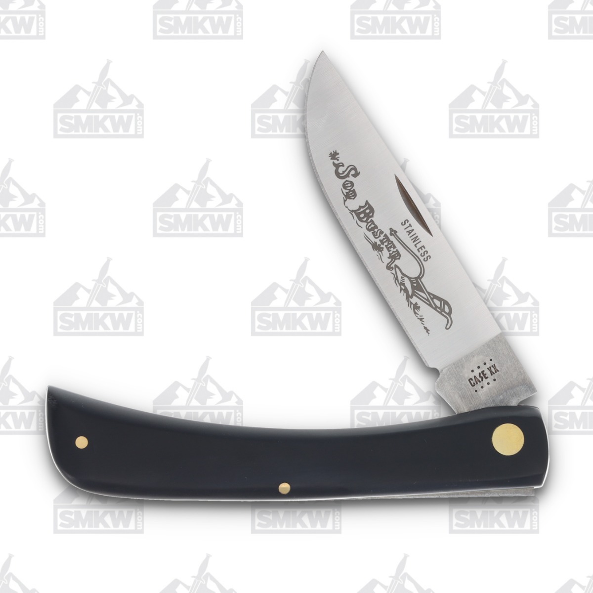 Case XX Sod Buster Folding Knife Smooth Black Synthetic CA2138SS View 3