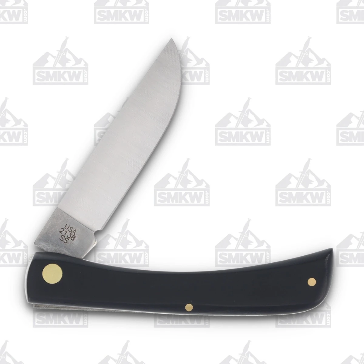 Case XX Sod Buster Folding Knife Smooth Black Synthetic CA2138SS View 4